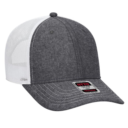 OTTO CAP 6 Panel Low Profile Mesh Back Trucker Hat 83-1239