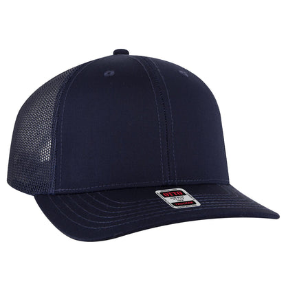 OTTO CAP 6 Panel Mid Profile Mesh Back Trucker Hat 112-1