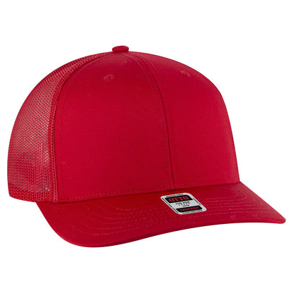 OTTO CAP 6 Panel Mid Profile Mesh Back Trucker Hat 112-1
