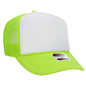 OTTO CAP 5 Panel High Crown Mesh Back Trucker Hat 39-165