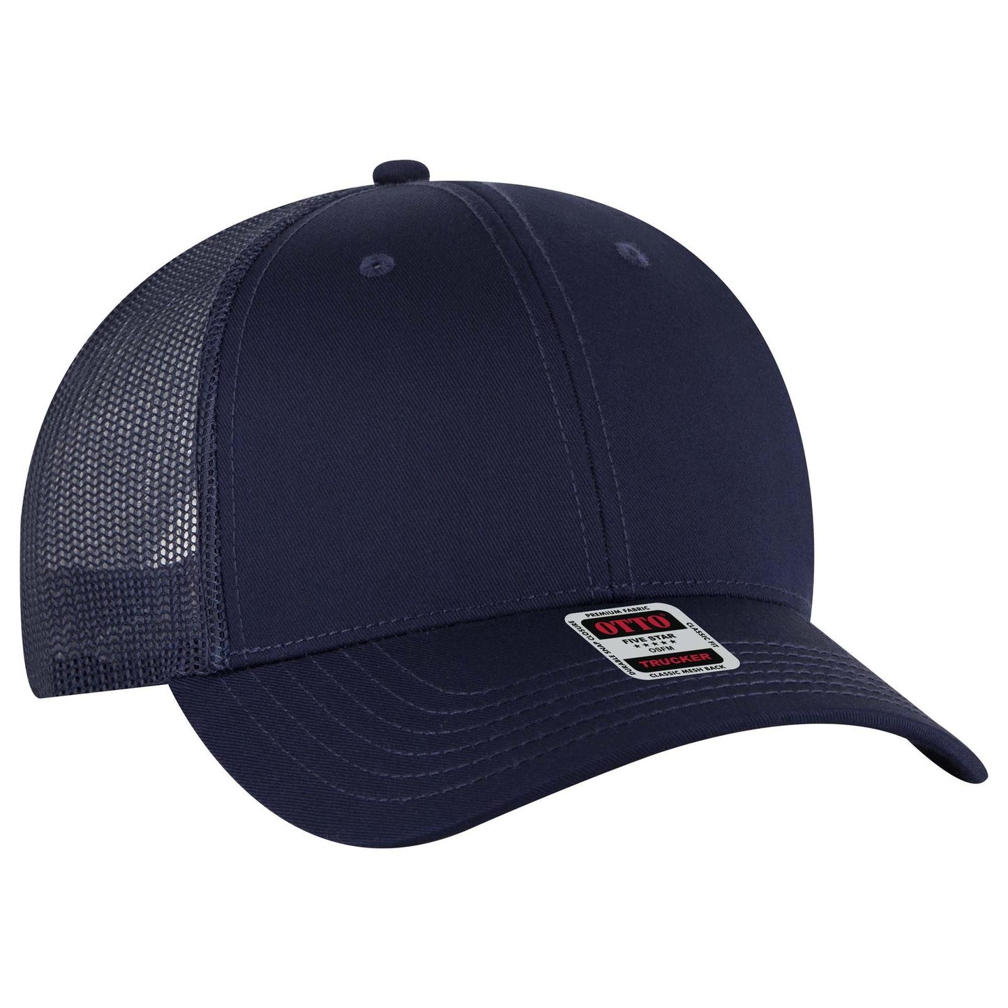 OTTO CAP 6 Panel Low Profile Mesh Back Trucker Hat 83-1239