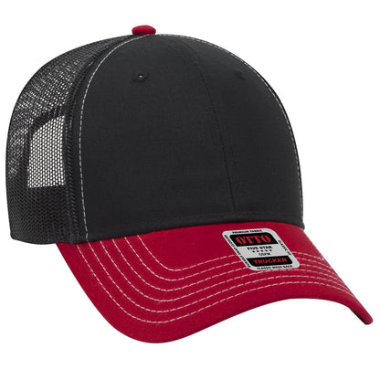 OTTO CAP 6 Panel Low Profile Mesh Back Trucker Hat 83-1239