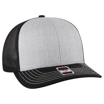 OTTO CAP 6 Panel Mid Profile Mesh Back Trucker Hat 112-1