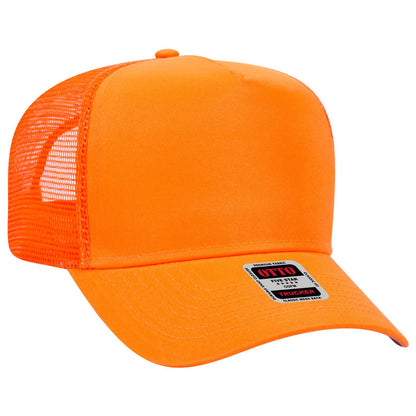OTTO CAP 5 Panel Mid Profile Mesh Back Trucker Hat 32-285